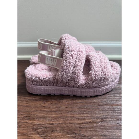 UGG Women's Oh Fluffita Sandals Rose Grey - Picture 2 of 8